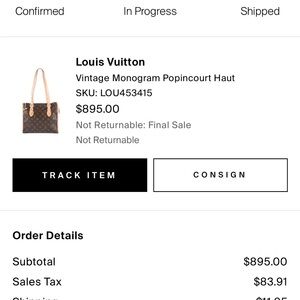 Louis Vuitton Brown Shoulder Bag with Timeless Elegance